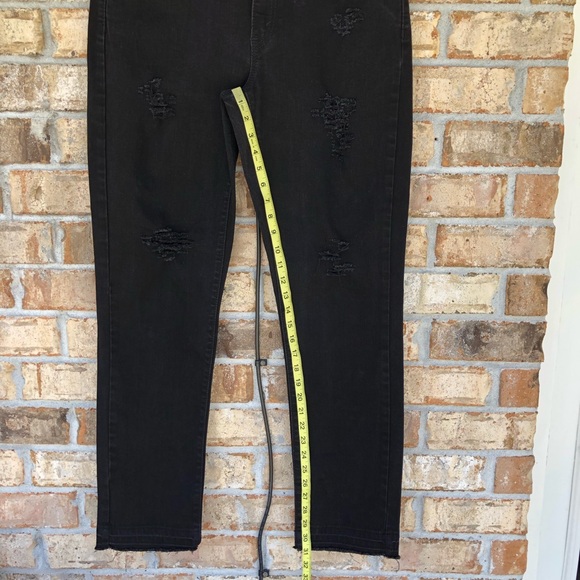 Levi’s 529 Curvy Skinny Leg Distressed Ripped Raw Hem Lack Wash Jeans W31 L32 - Picture 15 of 16